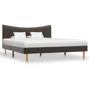 vidaXL sengestel 140x200 cm kunstlæder antracitgrå
