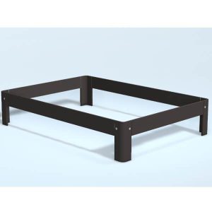 Auping Auronde chocolate brown oak - 140x200 cm. - Mellem model