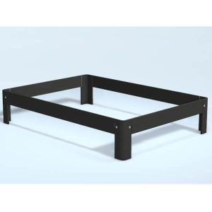 Auping Auronde midnight black oak - 140x200 cm. - Høj model
