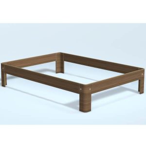 Auping Auronde natural walnut - 140x200 cm. - Høj model