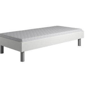 Kaagaard 380 sengeramme - Hvid - 140x200 cm. med stålben
