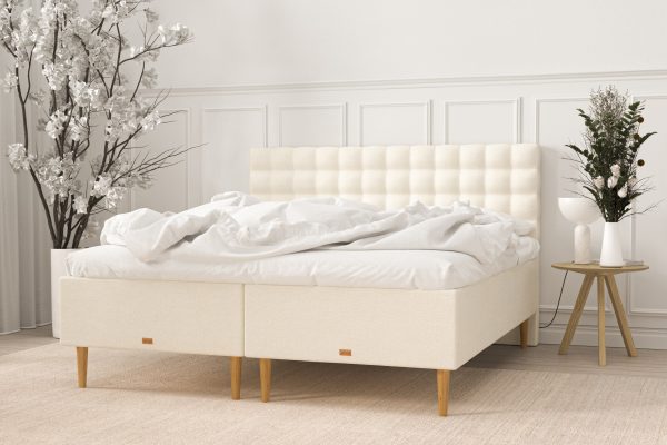 SÖVNN Elite Boxmadras - 140x200 - Lys beige