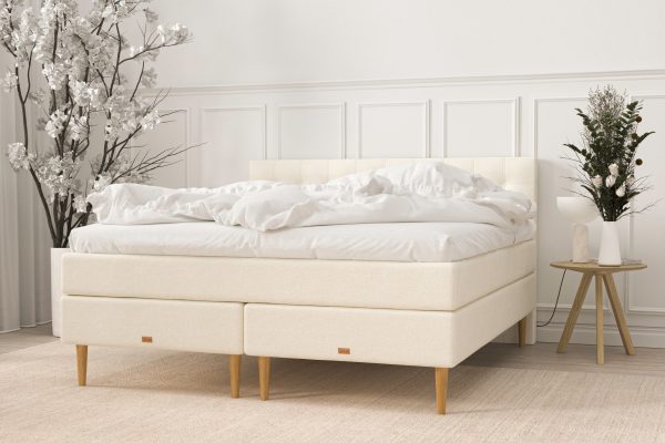 SÖVNN Maya Kontinentalseng - 140x200 - Lys Beige