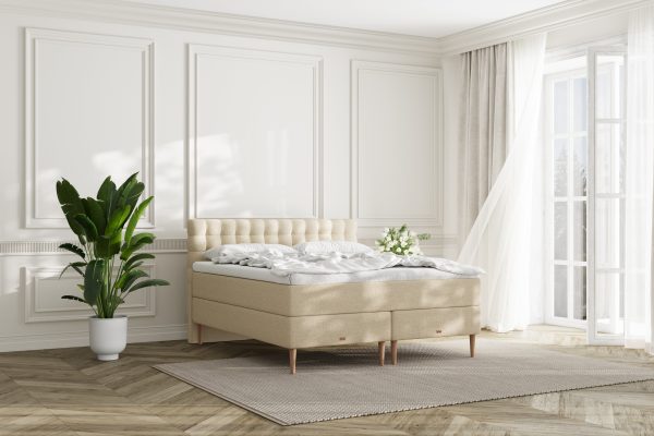 SÖVNN Mira Kontinentalseng - 140x200 - Lys Beige