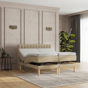 SÖVNN Naja Elevationsseng - 140x200 - Lys beige
