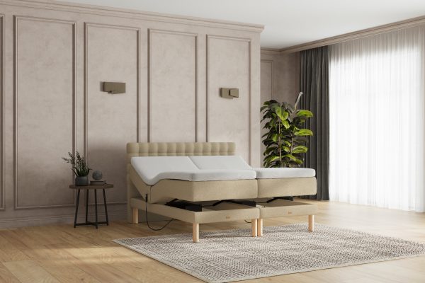 SÖVNN Naja Elevationsseng - 140x200 - Lys beige