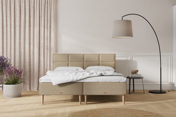 SÖVNN Saga Boxmadras - 140x200 - Sand