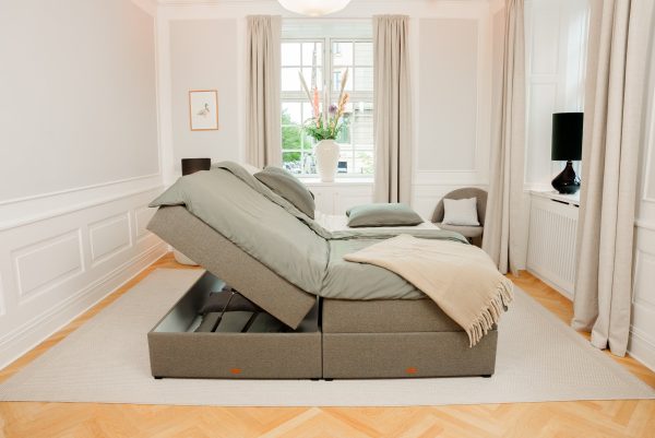 SÖVNN Vera Boxseng Med Opbevaring - 140x200 - Grå