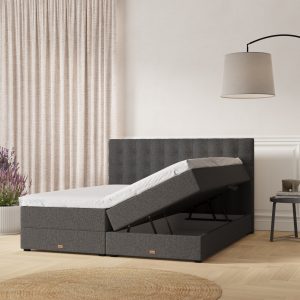 SÖVNN Xtra Boxseng Med Opbevaring - 140x200 - Grå