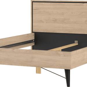 Sengeramme Vesterholm Askø 140x200 cm, Jackson Hickory, spånplade, uden lamelbund